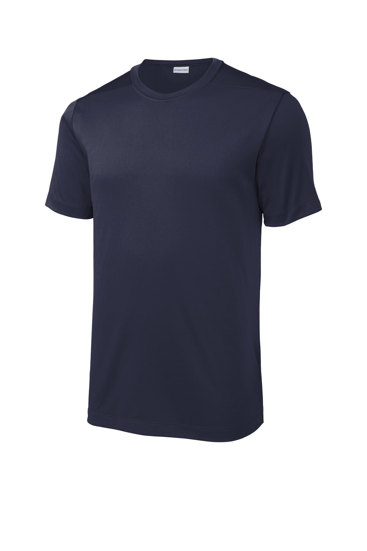 Front View of True Navy Sport-Tek Posi-UV Pro Tee. ST420