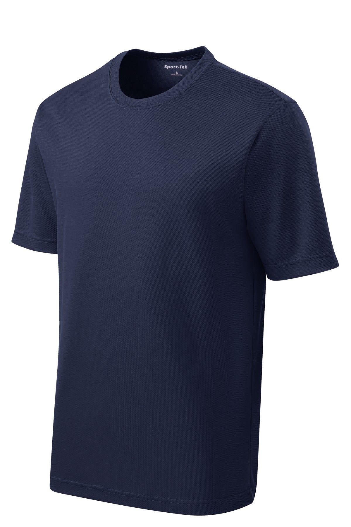 Front View of True Navy Sport-Tek PosiCharge RacerMesh Tee. ST340