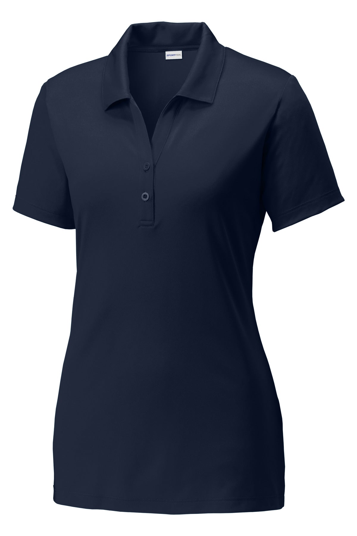 Front View of True Navy Sport-Tek Women's PosiCharge Competitor Polo. LST550
