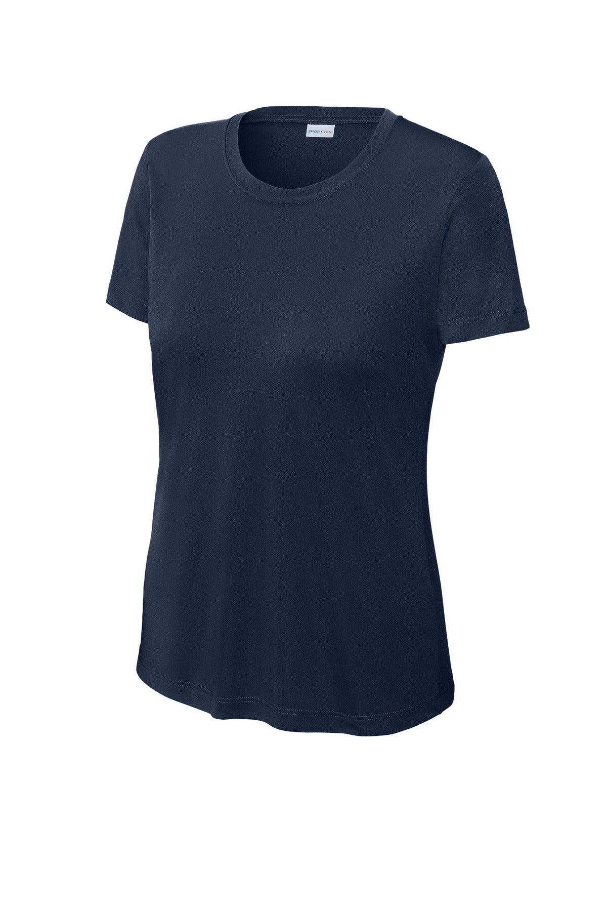 Front View of True Navy Sport-Tek Women's PosiCharge Competitor Tee. LST350
