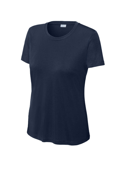 Front View of True Navy Sport-Tek Women's PosiCharge Competitor Tee. LST350