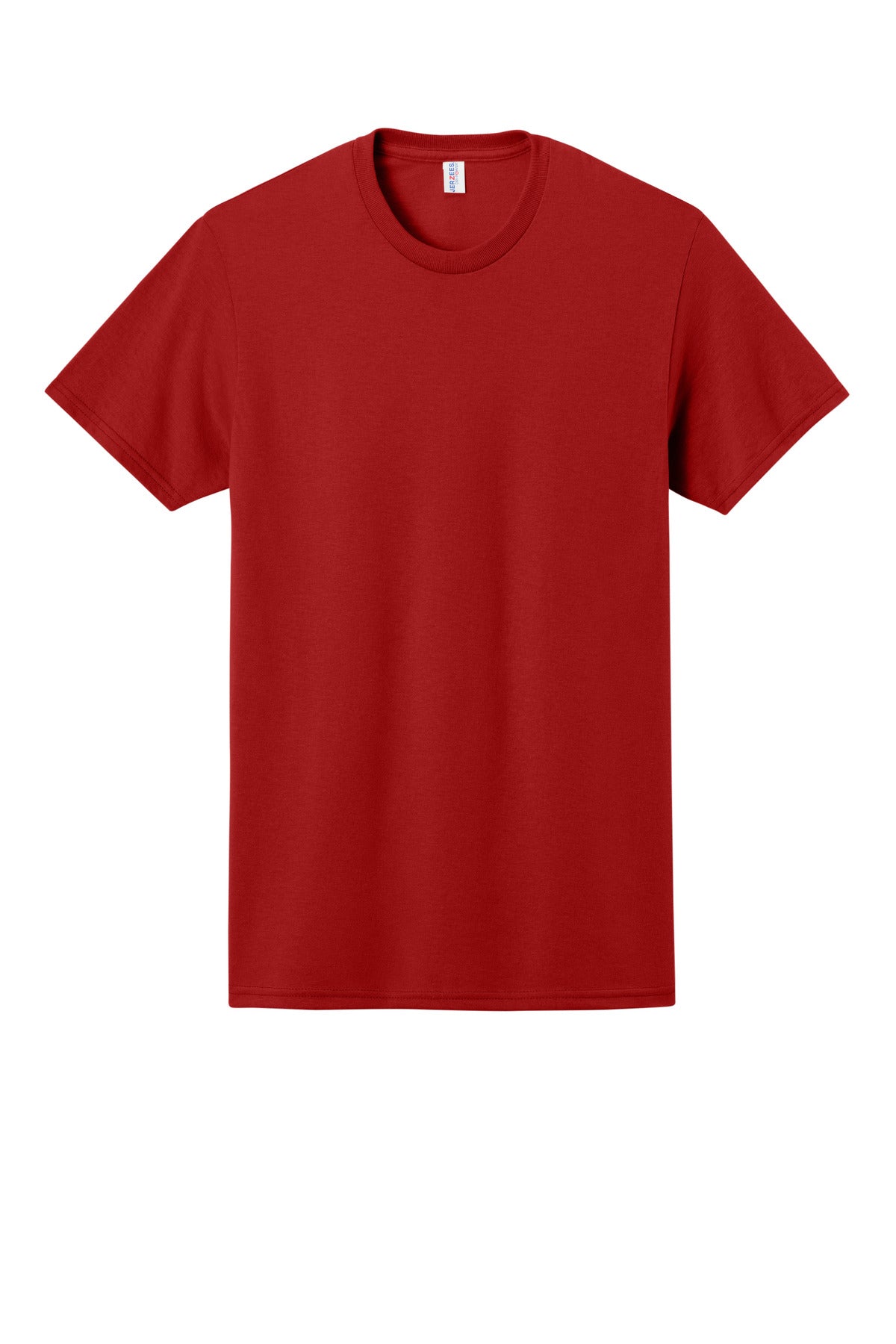 Front View of True Red Jerzees - Dri-Power 50/50 Cotton/Poly T-Shirt. 29M