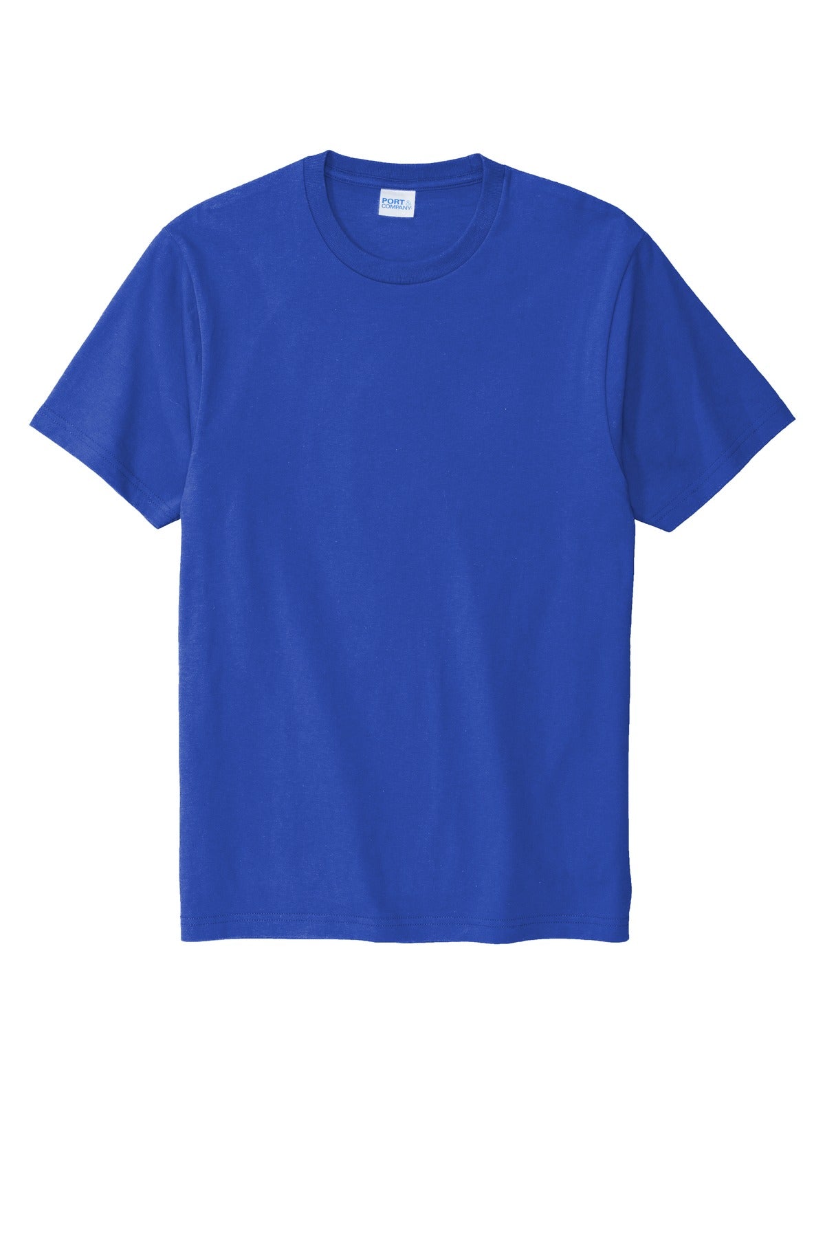Front View of True Royal Port & Co Bouncer Tee PC600