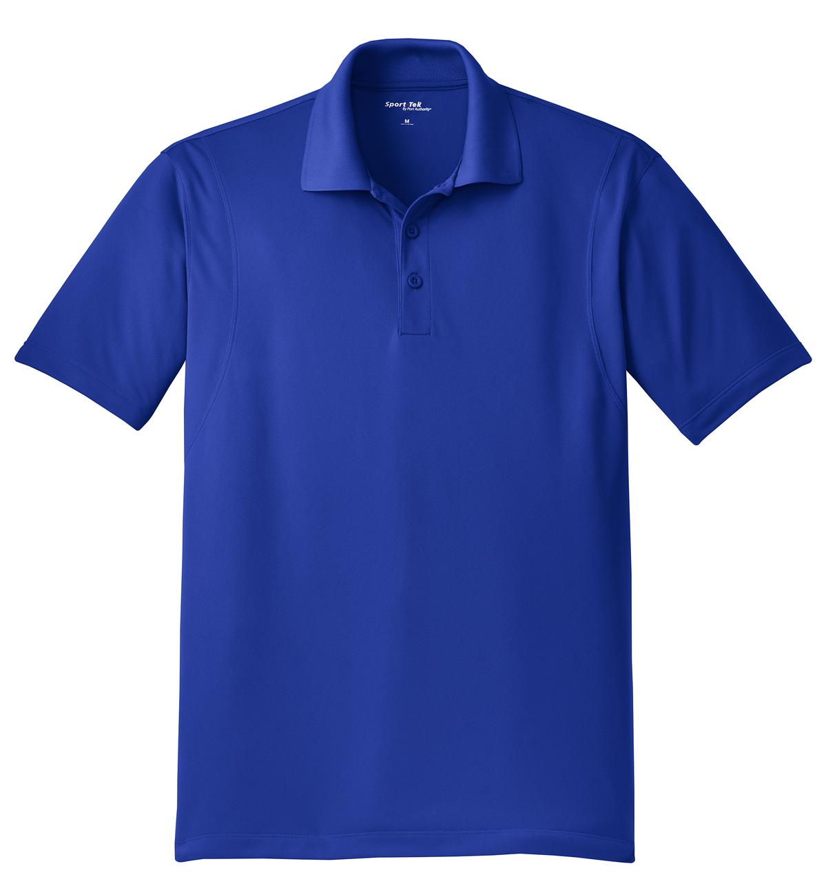 Front View of True Royal Sport-Tek Micropique Sport-Wick Polo. ST650
