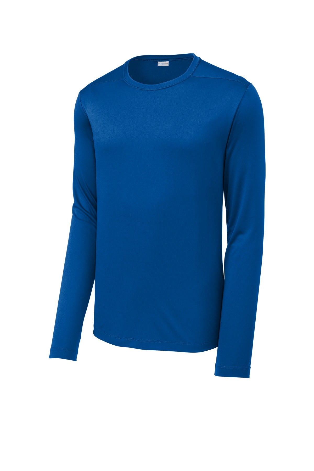 Front View of True Royal Sport-Tek Posi-UV Pro Long Sleeve Tee. ST420LS