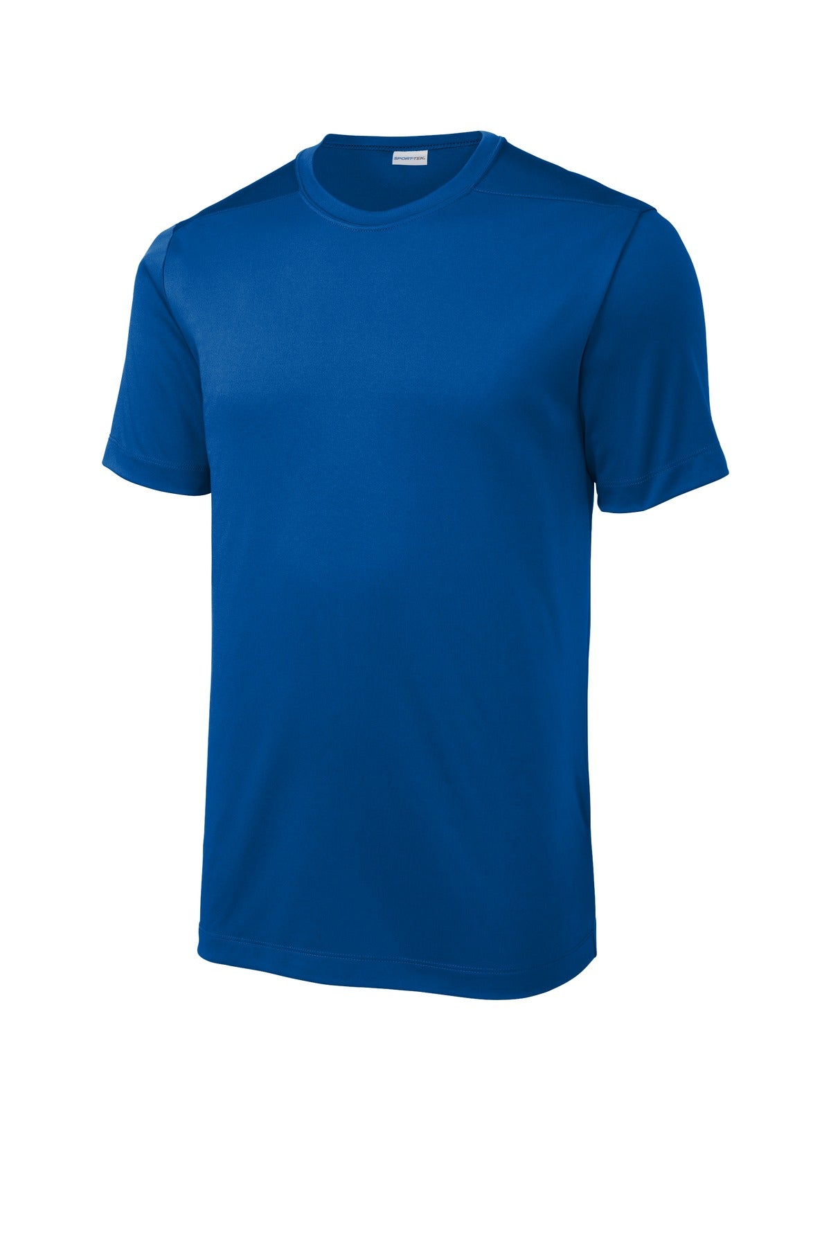 Front View of True Royal Sport-Tek Posi-UV Pro Tee. ST420
