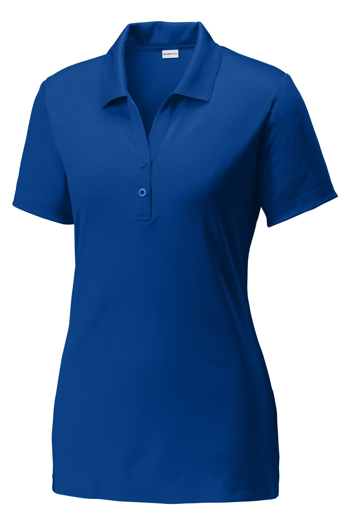 Front View of True Royal Sport-Tek Women's PosiCharge Competitor Polo. LST550