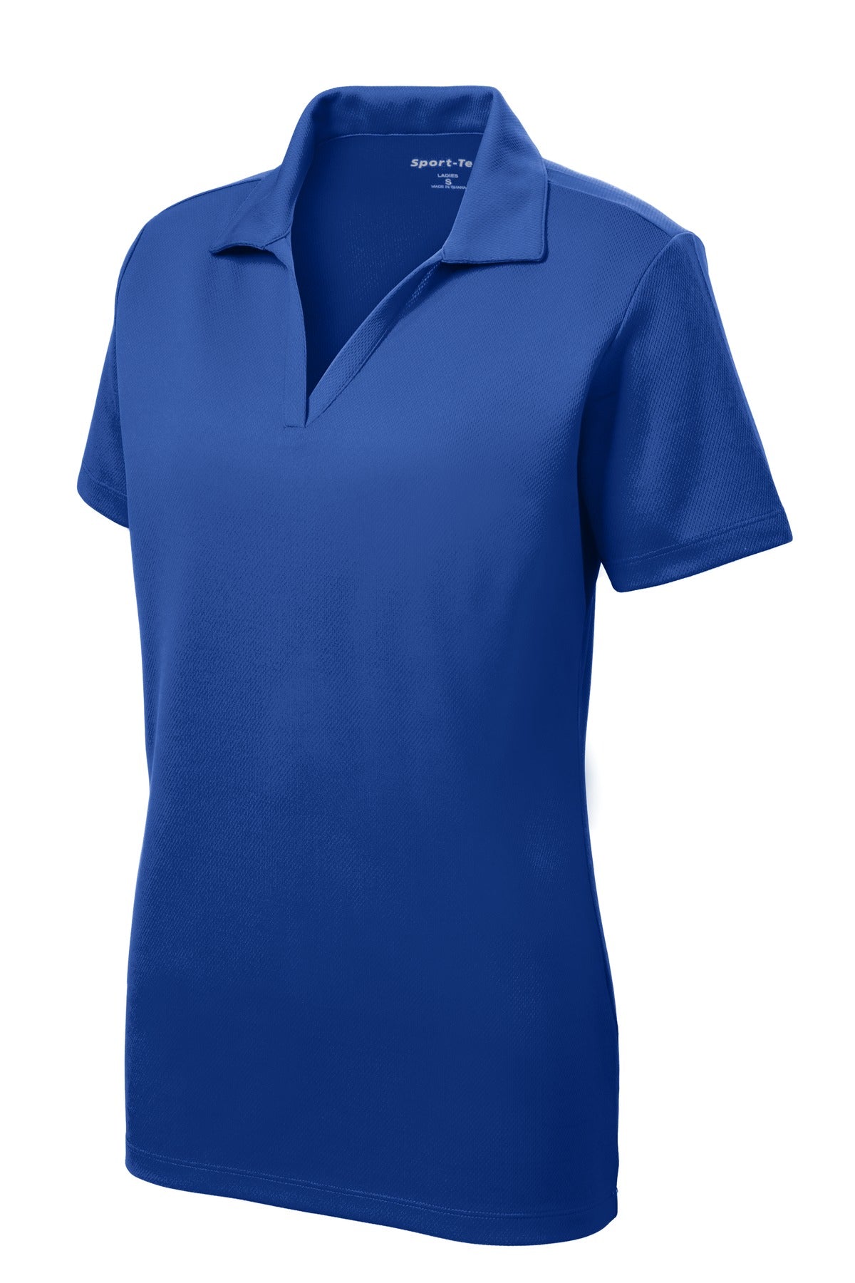 Front View of True Royal Sport-Tek Women's PosiCharge RacerMesh Polo. LST640