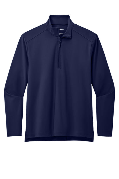 Front View of TrueNavy Port Authority C-FREE Double Knit 1/4-Zip K880