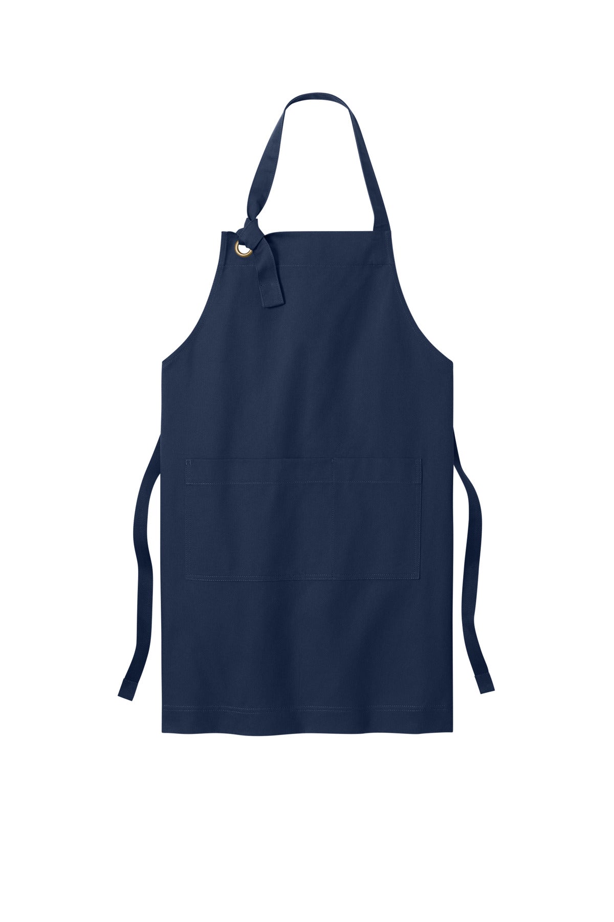 Front View of TrueNavy Port Authority Signature Heavy Twill Bib Apron A900