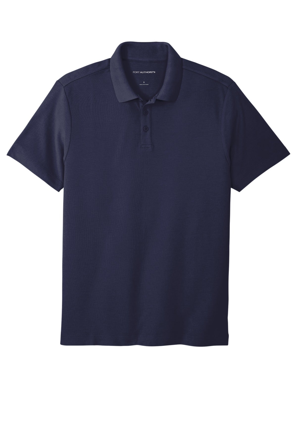 Front View of TrueNavy Port Authority SuperPro React Polo. K810