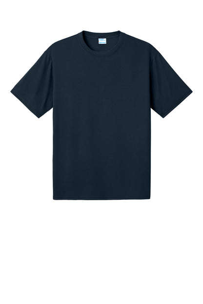 Front View of TrueNavy Port & Co PosiPrint Performance Tee PC380DTG
