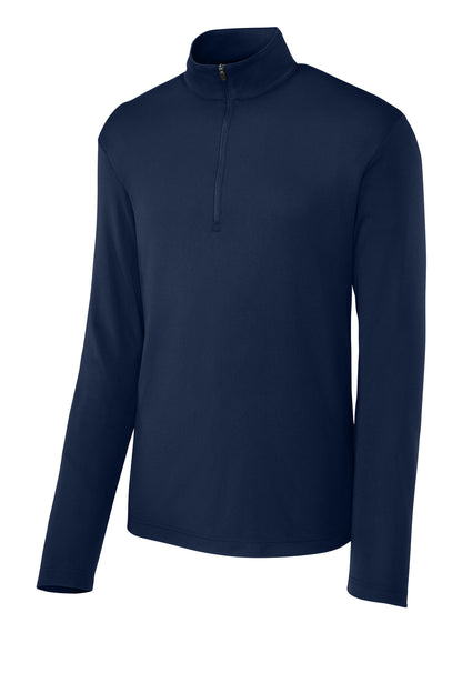 Front View of TrueNavy Sport-Tek Micropique Sport-Wick 1/4-Zip ST672