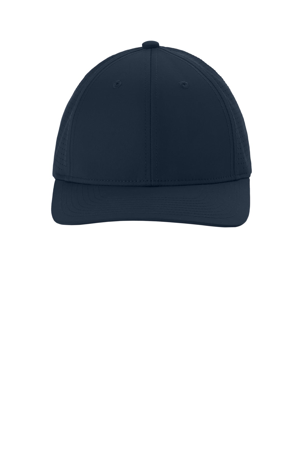 Front View of TrueNavy Sport-Tek Pro-Cut Adjustable Cap STC65