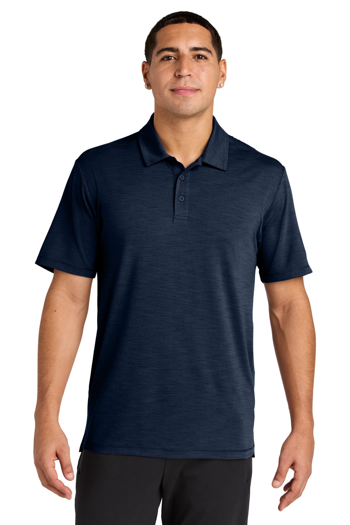 Front View of TrueNavy Sport-Tek Versa Polo ST490