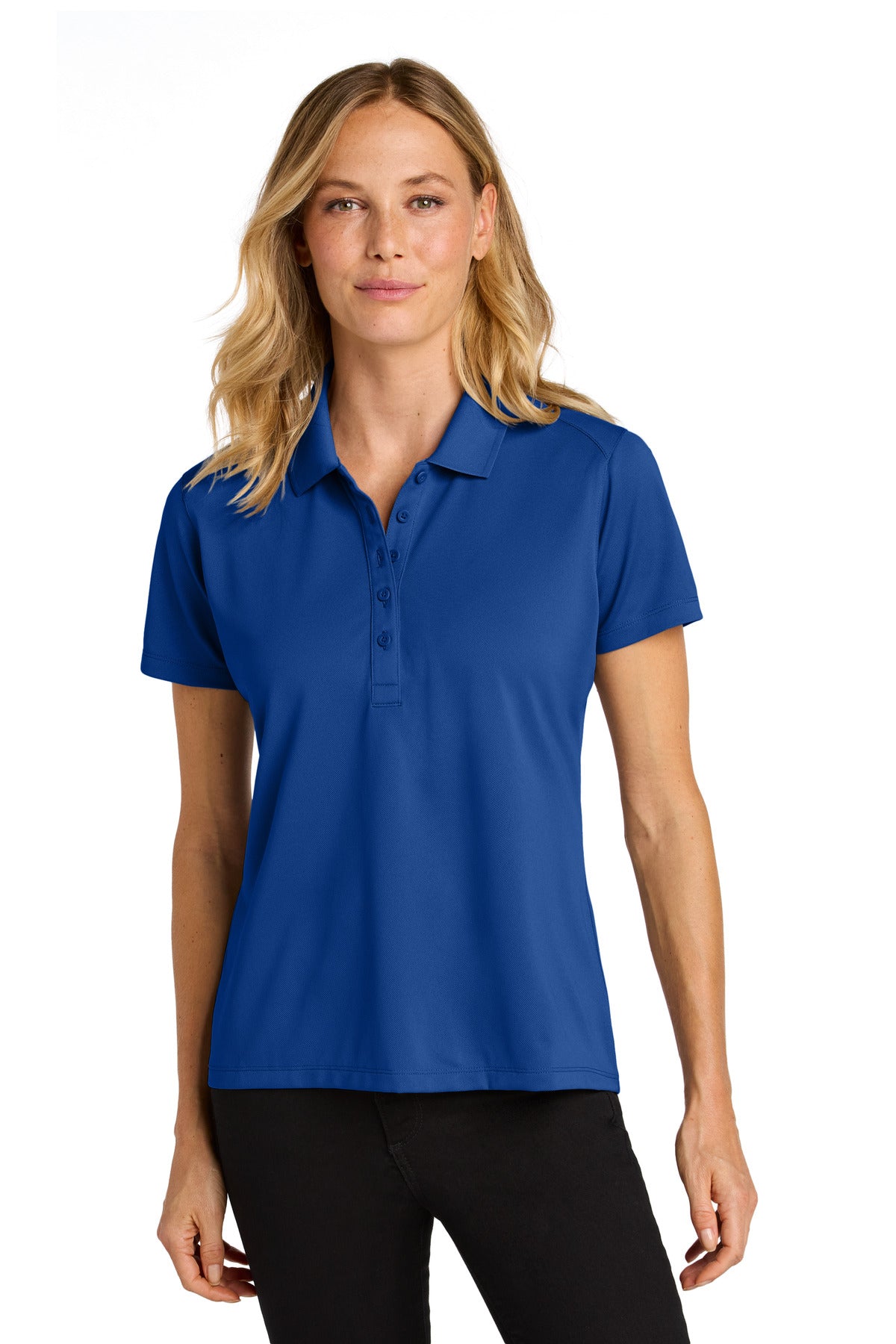 Front View of TrueRoyal Port Authority Women's Wearever Performance Pique Polo LK240