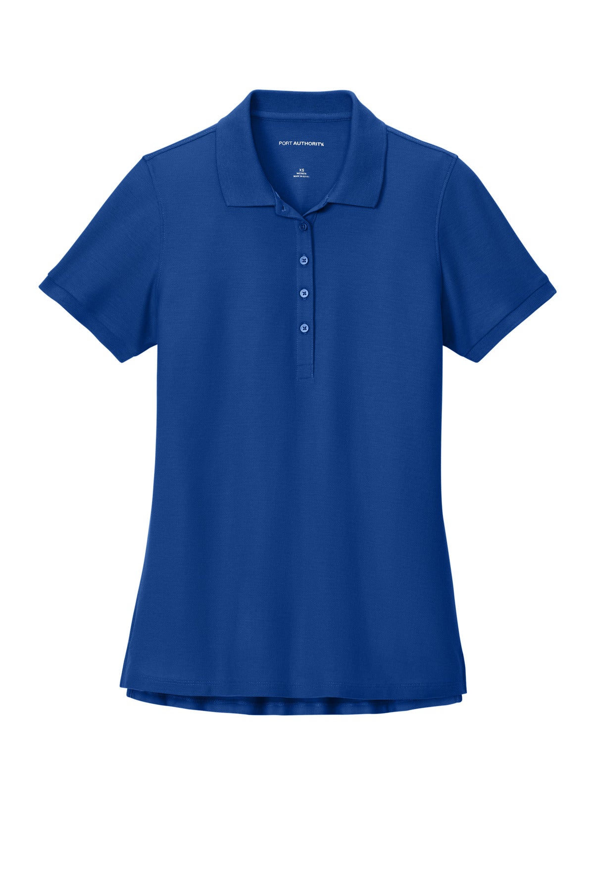 Front View of TrueRoyal Port Authority Women's Wearever Signature Pique Polo LK200