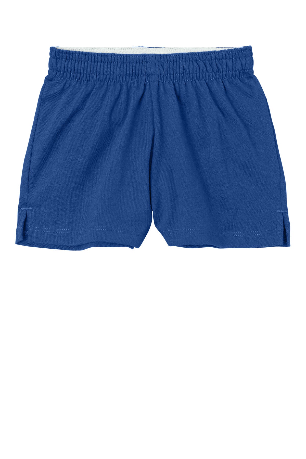 Front View of TrueRoyal Sport-Tek Girls Jersey Knit Squad Short YGST311