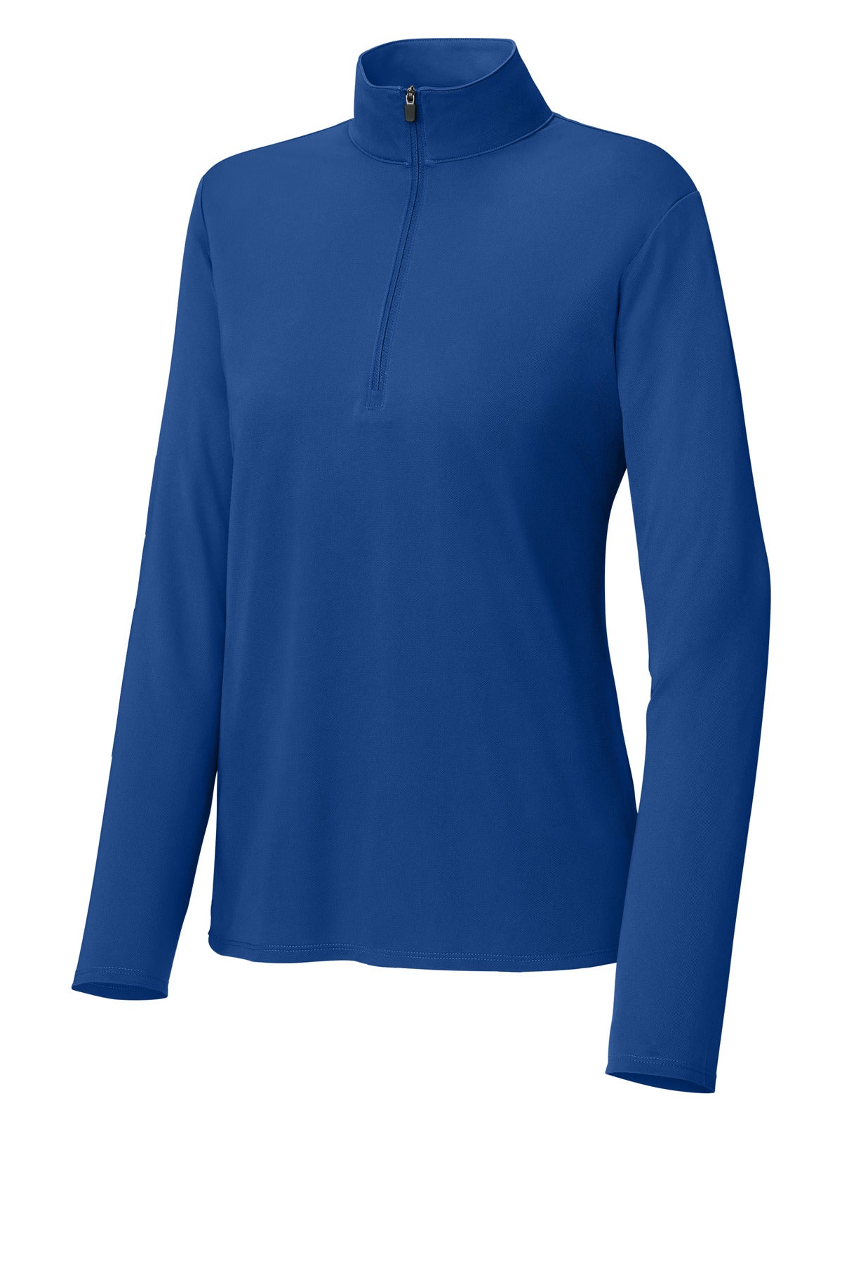 Front View of TrueRoyal Sport-Tek Women's Micropique Sport-Wick 1/4-Zip LST672