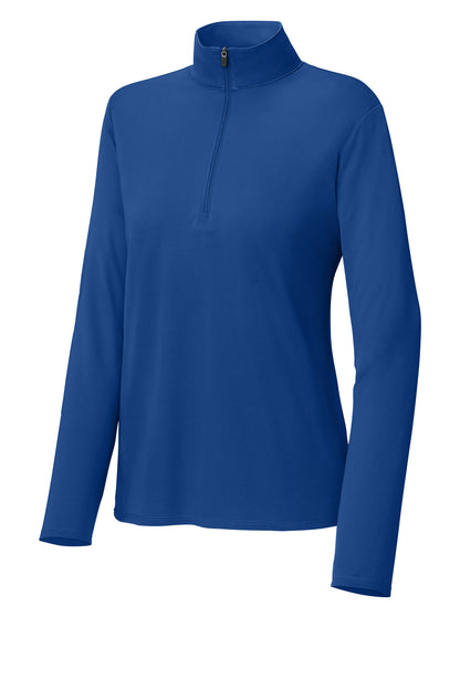 Front View of TrueRoyal Sport-Tek Women's Micropique Sport-Wick 1/4-Zip LST672