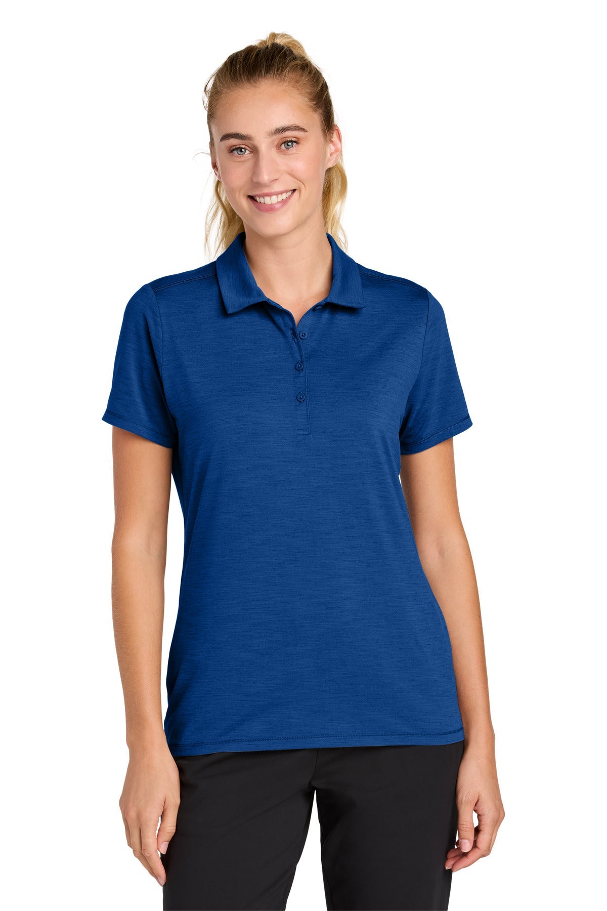Front View of TrueRoyal Sport-Tek Women's Versa Polo LST490