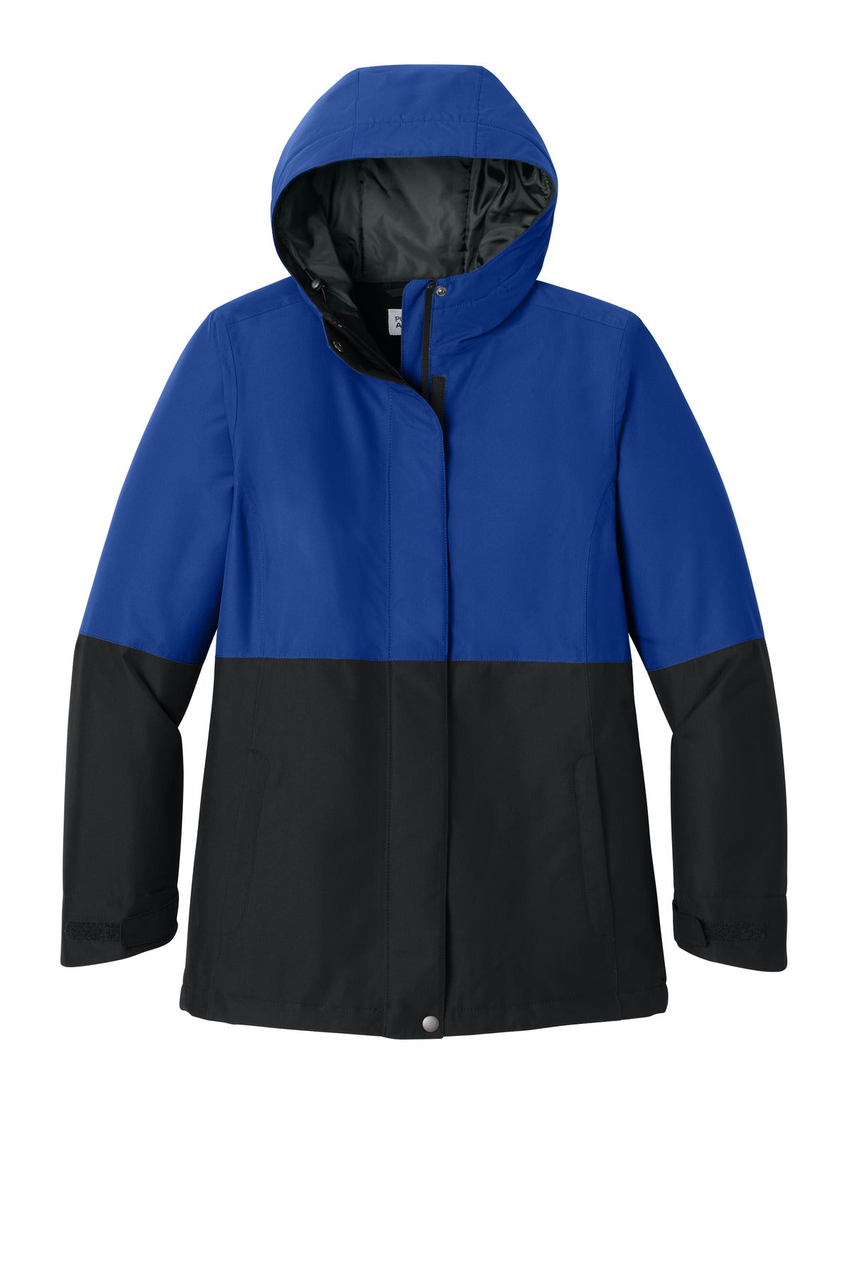 Front View of TRy/DpBlk Port Authority Women's Insulated Heavy Ripstop Jacket L721