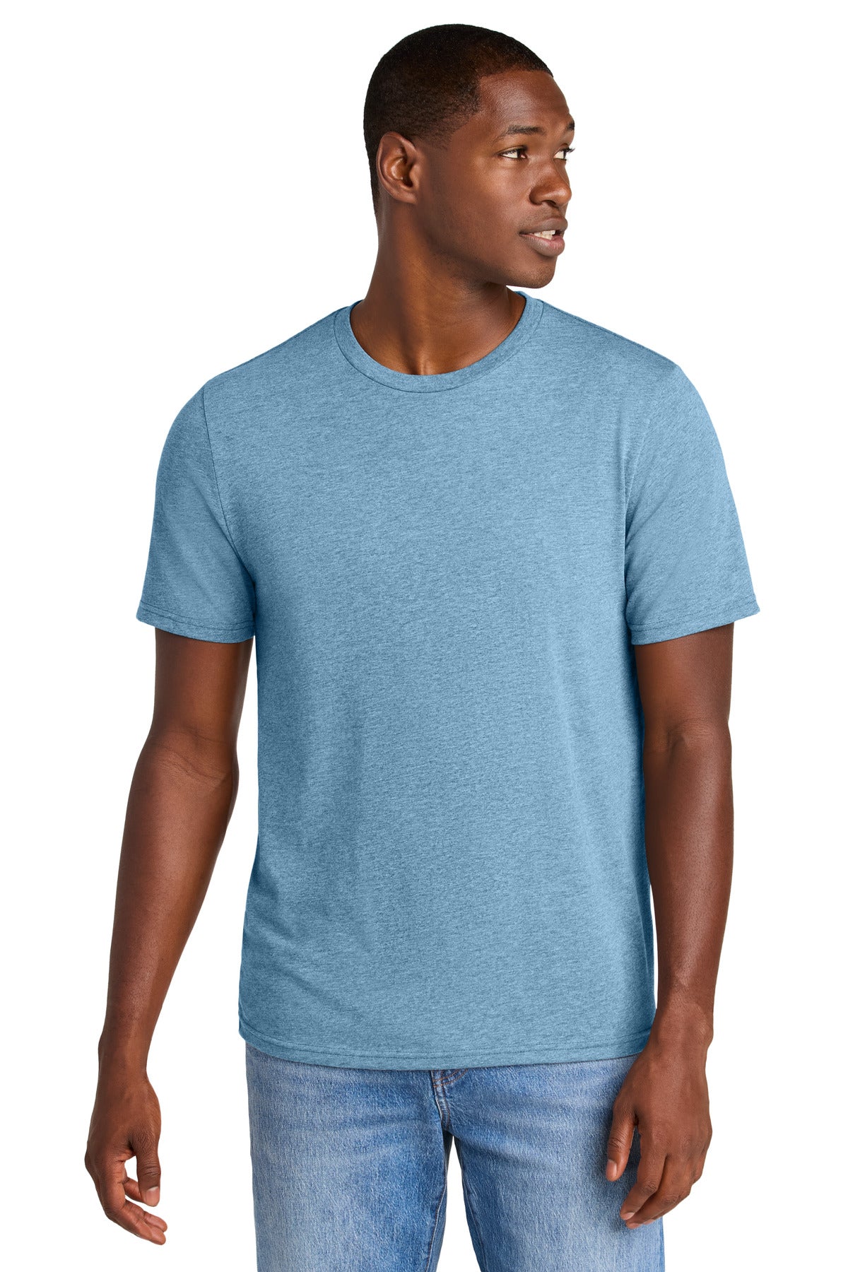 Front View of TundraBlHt District Perfect Weight CVC Tee DT184