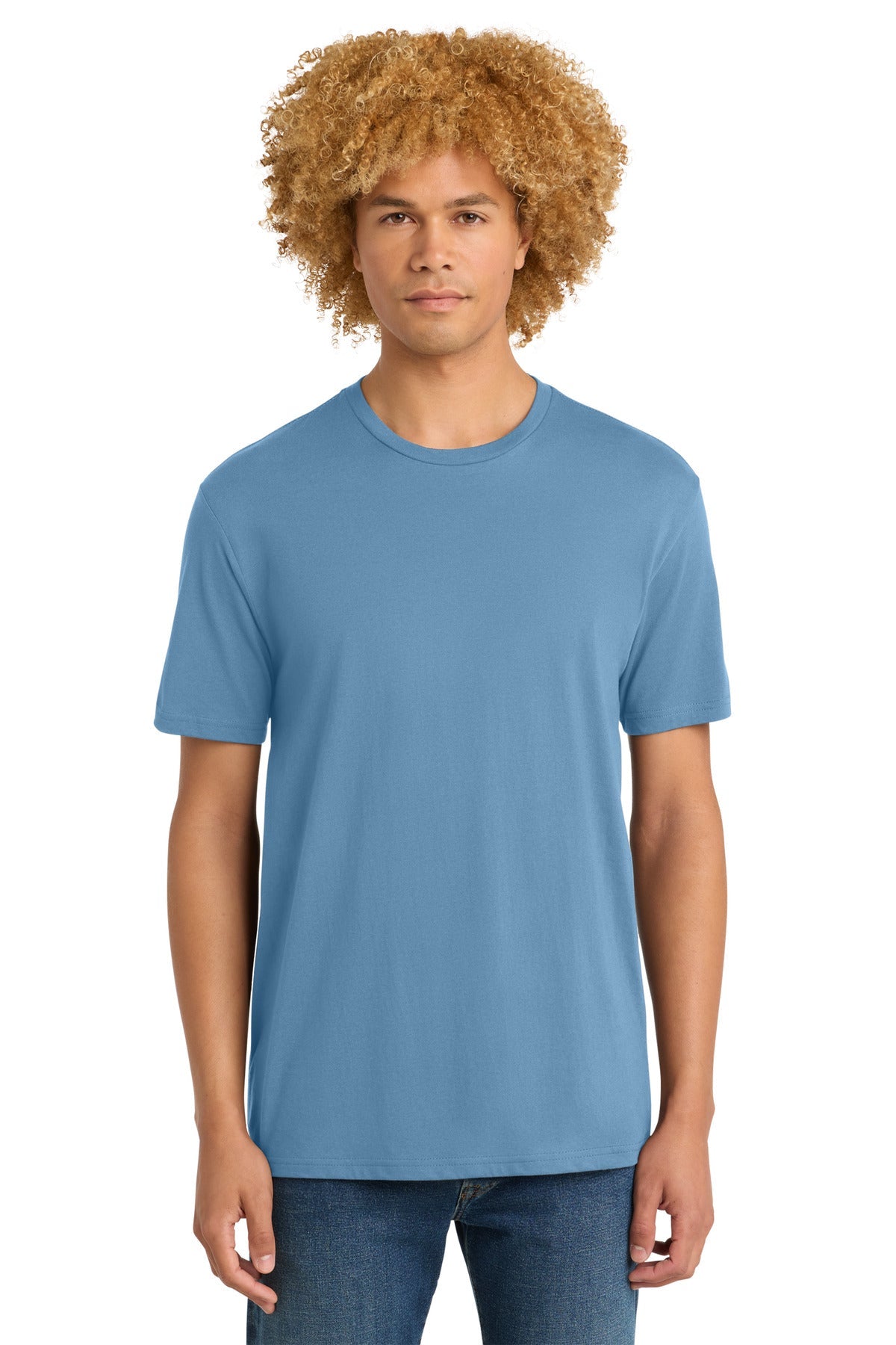 Front View of TundraBlu District Perfect Weight Tee. DT104