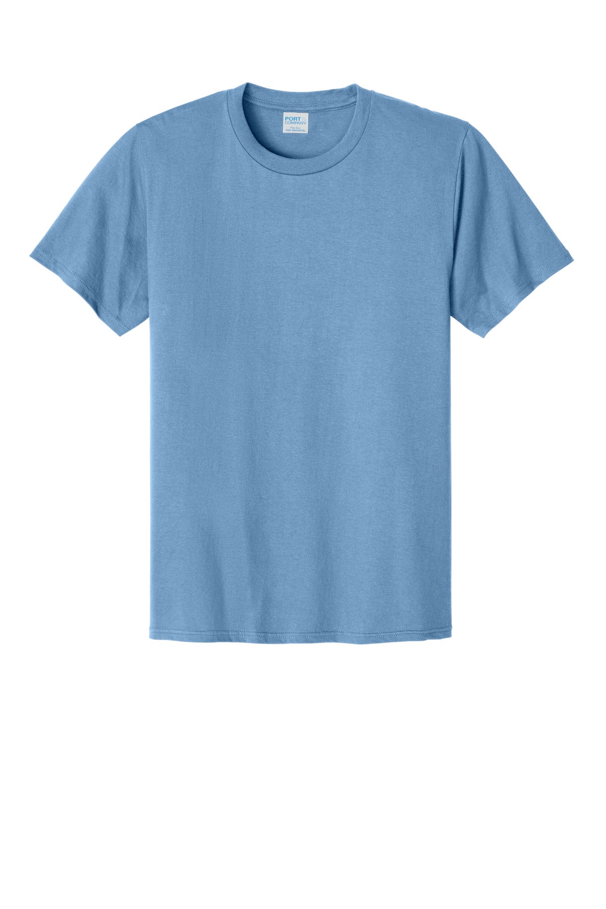 Front View of TundraBlu Port & Co CVC Tee PC340