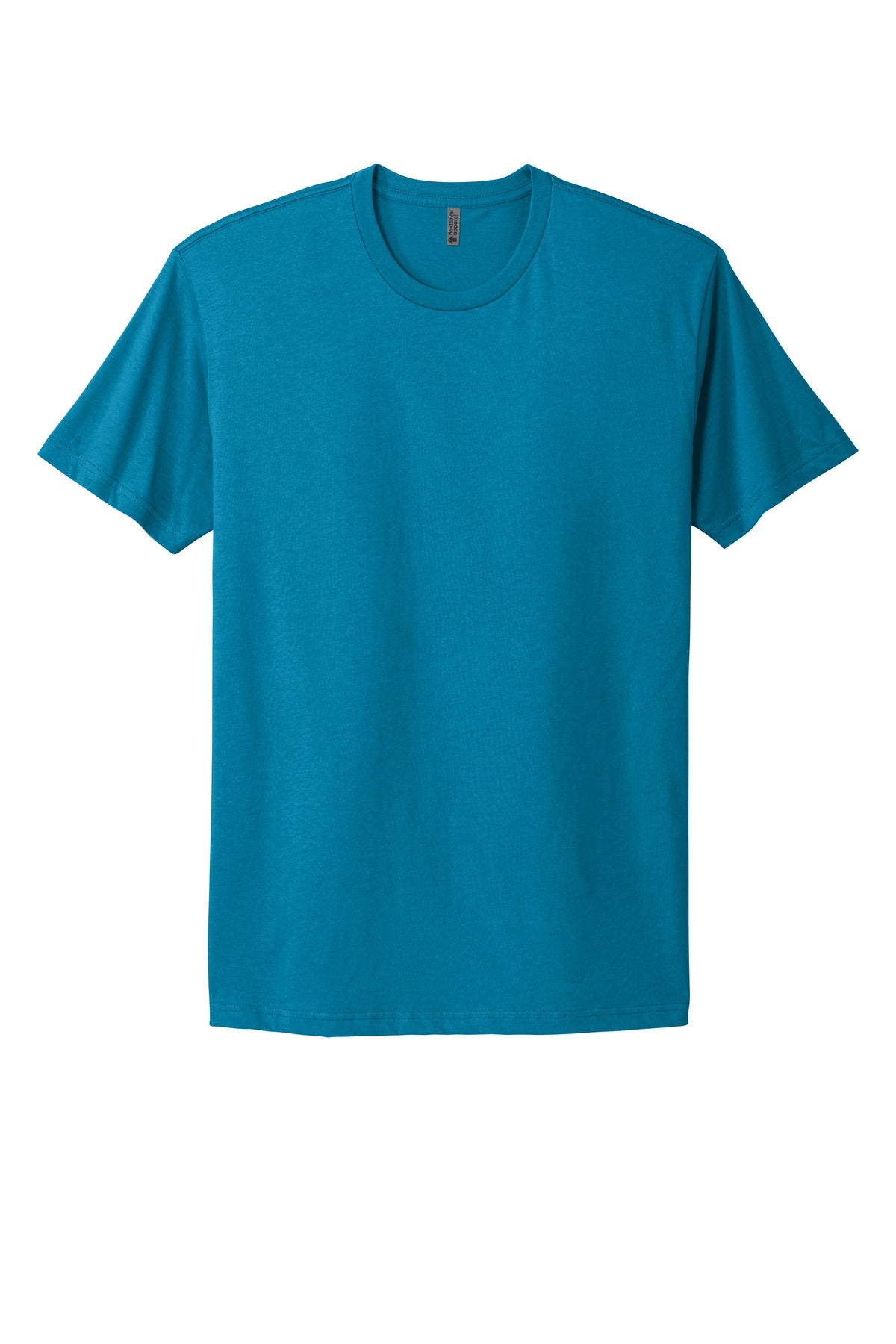 Front View of Turquoise Next Level Apparel Adult Cotton Tee. NL3600