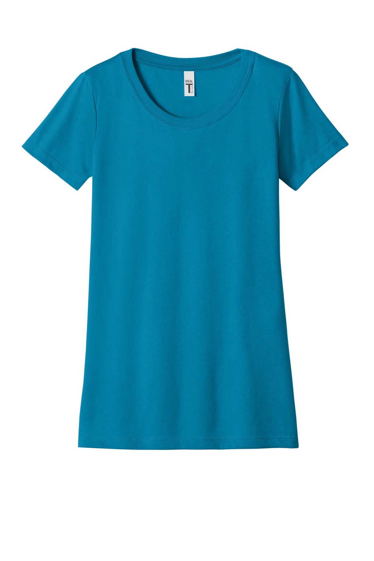 Front View of Turquoise Next Level Apparel Women's Ideal Tee NL1510