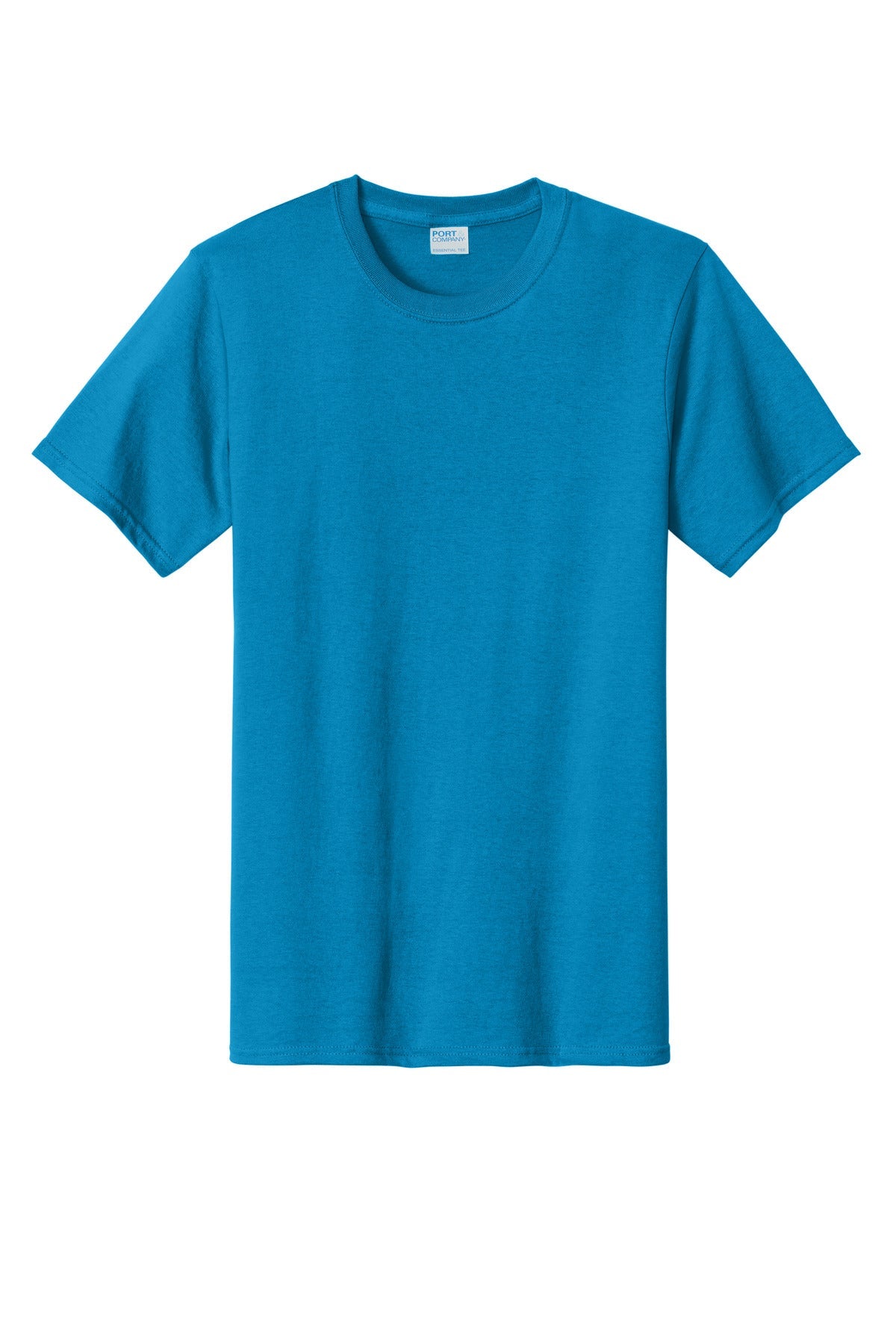 Front View of Turquoise Port & Co Tall Essential Tee. PC61T