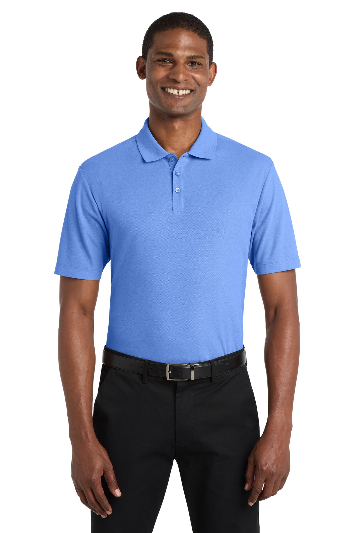 Front View of UltramrnBl Port Authority SuperPro React Polo. K810