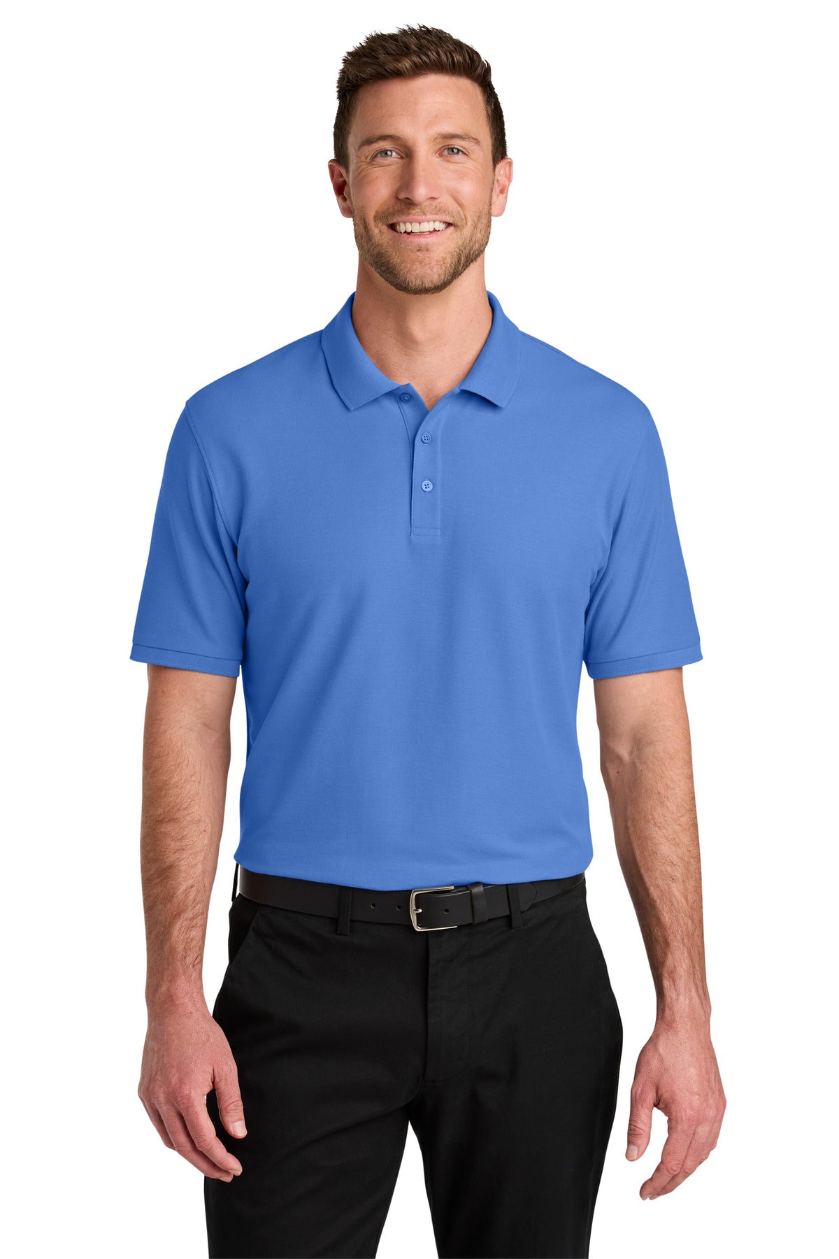 Front View of UltramrnBl Port Authority Wearever Signature Pique Polo K200