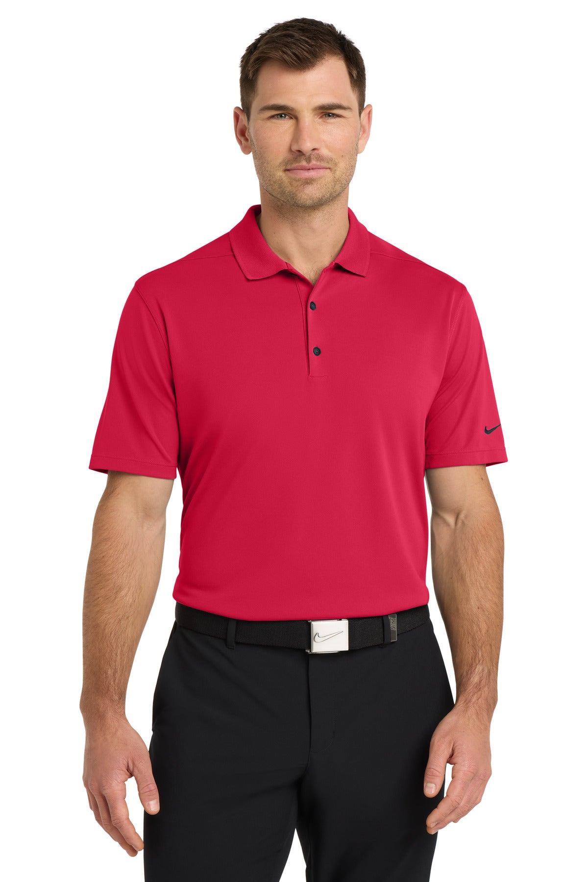 Front View of UniRed Nike Dri-FIT Micro Pique 2.0 Polo NKDC1963
