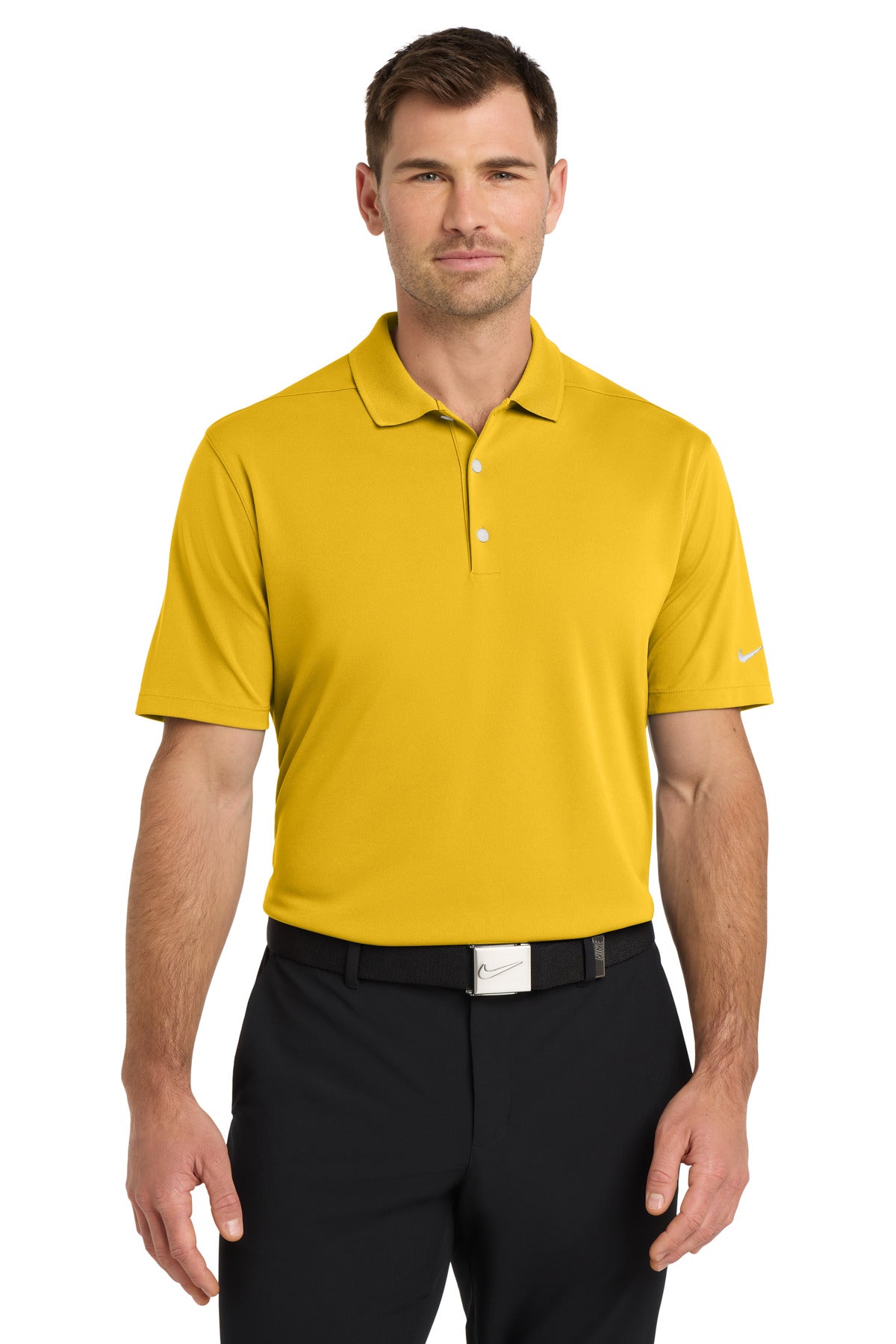 Front View of VarMaize Nike Dri-FIT Micro Pique 2.0 Polo NKDC1963