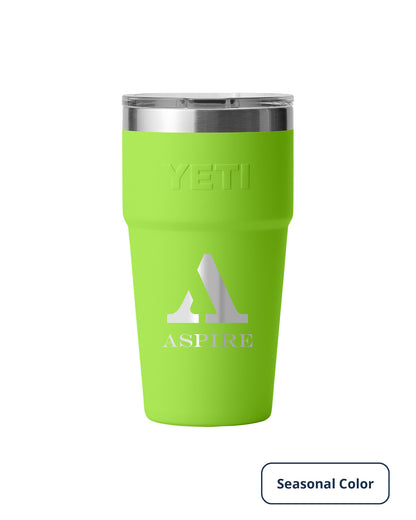 Front View of VENOM Rambler® 20 oz Stackable Cup with MagSlider™ Lid