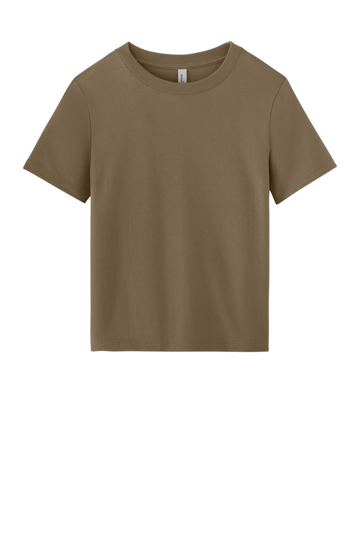 Front View of VintageBrn BELLA+CANVAS Women's 6-Ounce Heavyweight Tee BC6110