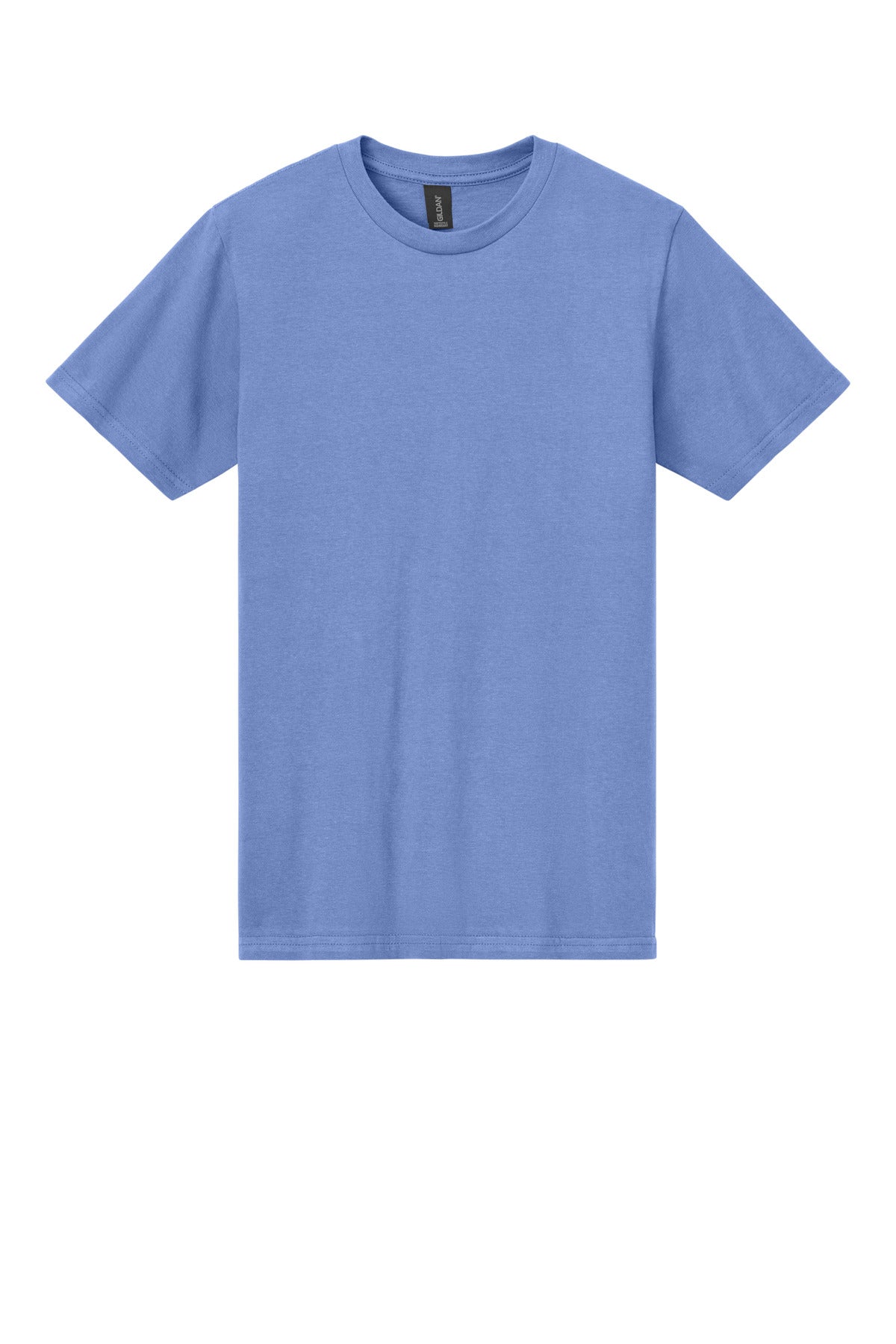 Front View of Violet Gildan Softstyle Midweight Tee 65000