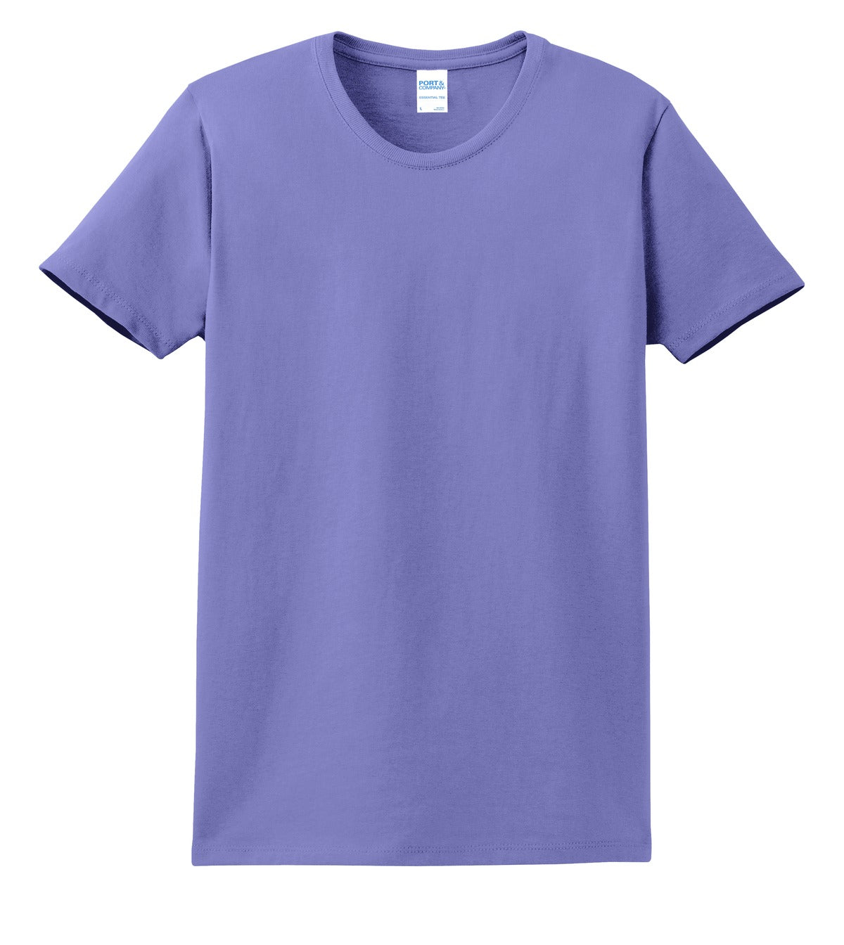 Front View of Violet Port & Co Women's Essential Tee. LPC61