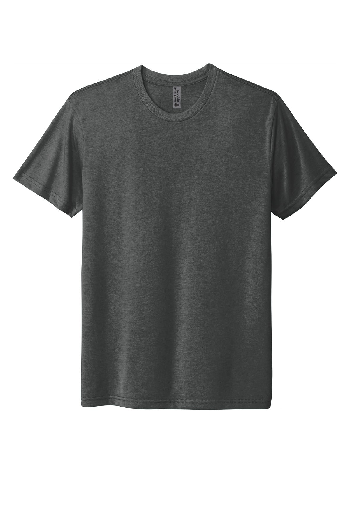 Front View of VtgHvyMetl Next Level Apparel Adult Tri-Blend Tee. NL6010