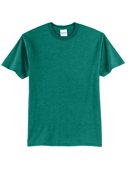 Front View of VtgJadeGrn Port & Co Core Blend Tee. PC55