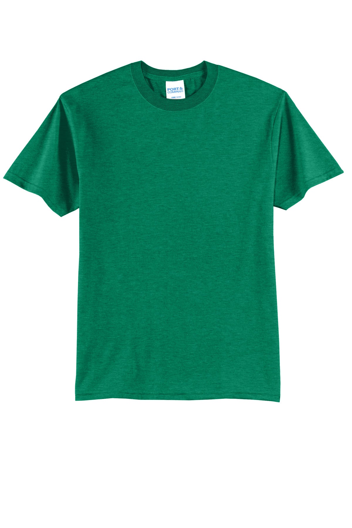 Front View of VtgKelly Port & Co Core Blend Tee. PC55