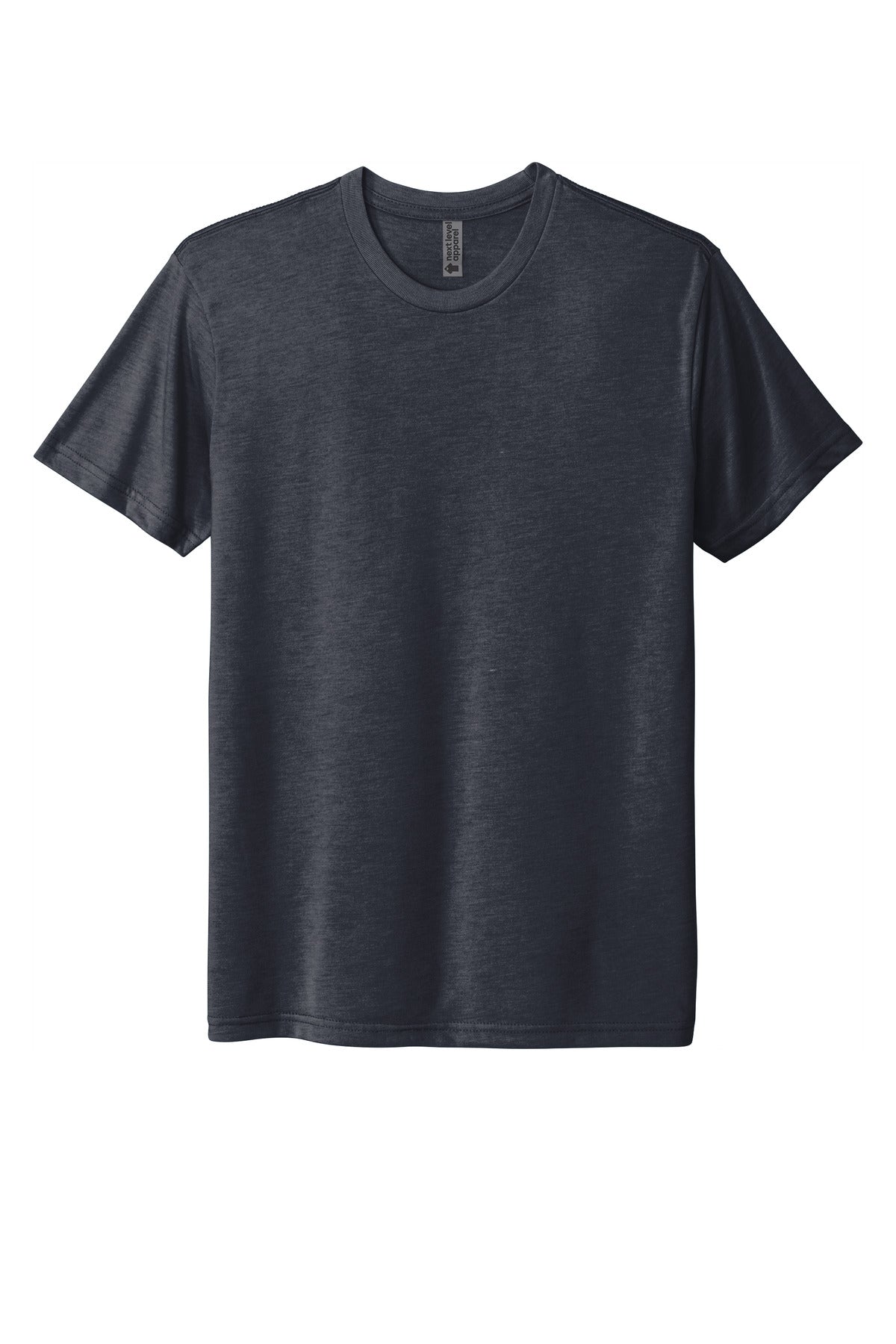 Front View of VtgNavy Next Level Apparel Adult Tri-Blend Tee. NL6010