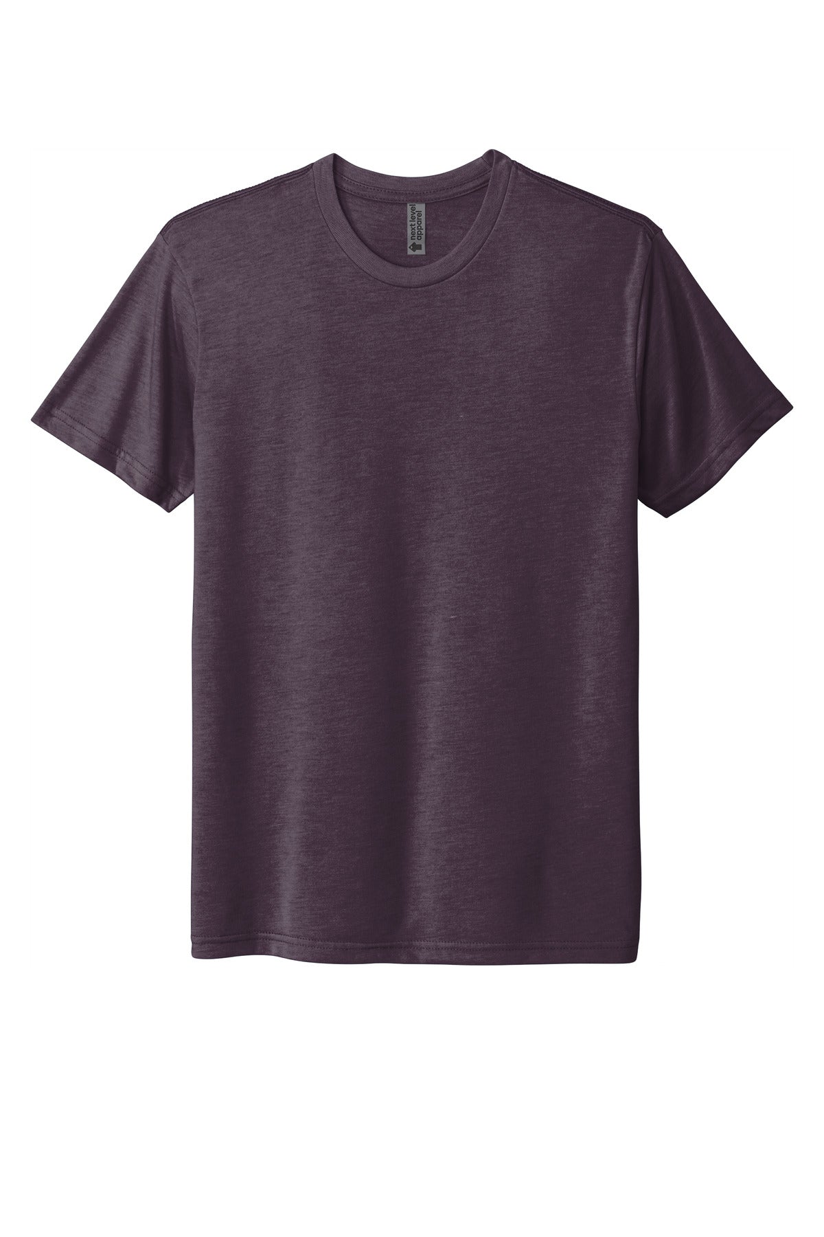 Front View of VtgPurple Next Level Apparel Adult Tri-Blend Tee. NL6010