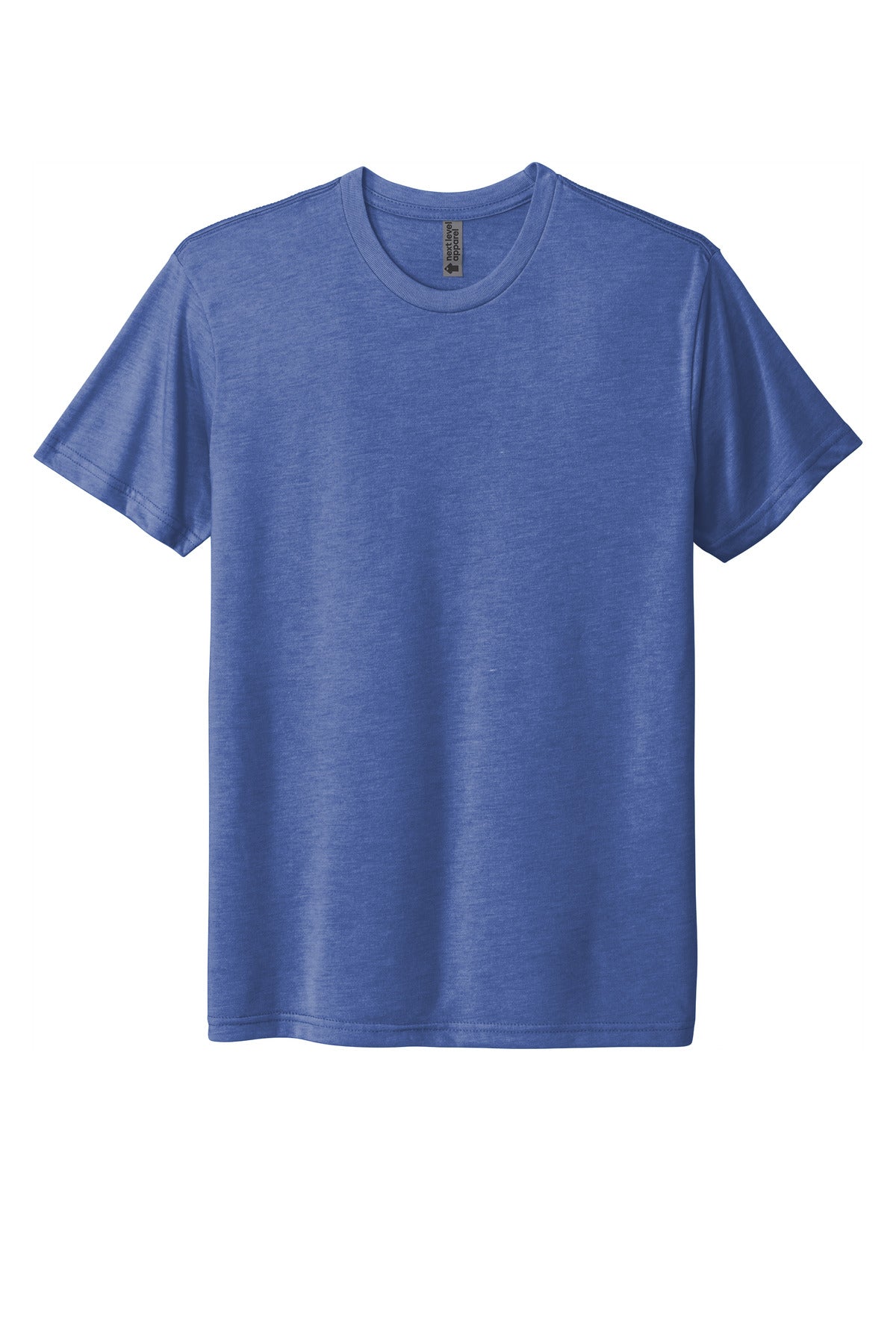 Front View of VtgRoyal Next Level Apparel Adult Tri-Blend Tee. NL6010