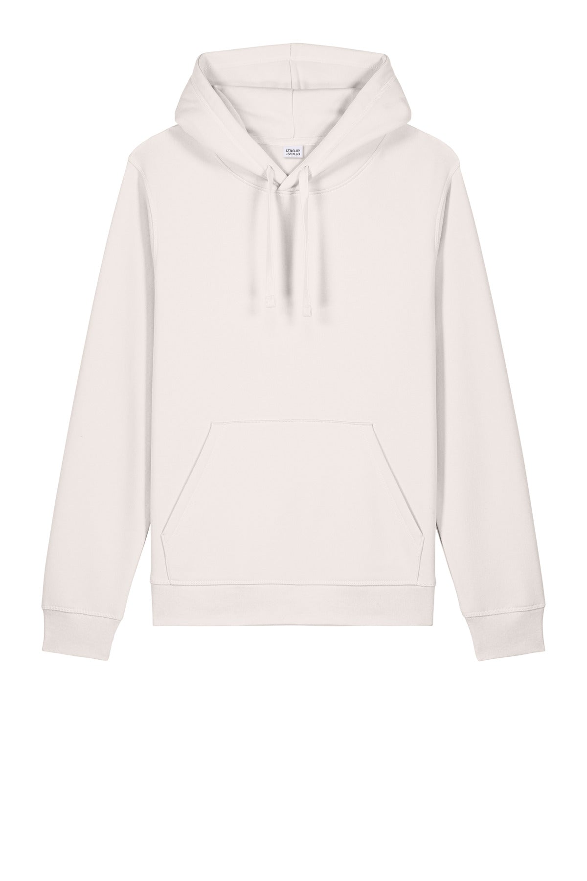 Front View of VtgWhite Stanley/Stella Unisex Drummer 2.0 Hooded Sweatshirt SXU009