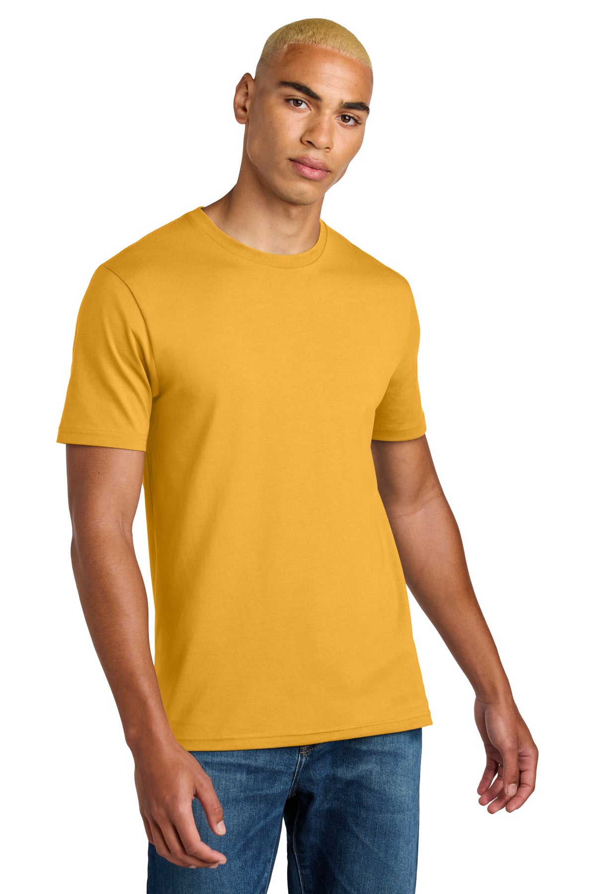 Front View of WarmGold District Perfect Weight Icon Tee DT106