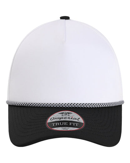 Front View of White/ Black/ Black/ White The Wrightson Cap - 5054