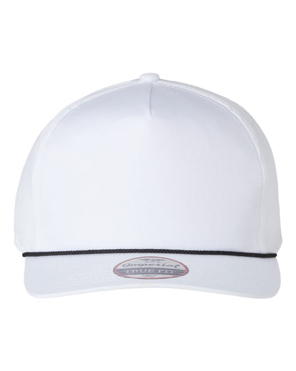 Front View of White/ Black The Barnes Cap - 5056